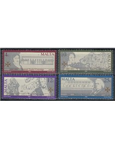 MALTA 1990 Letterati inglesi 4v MNH**