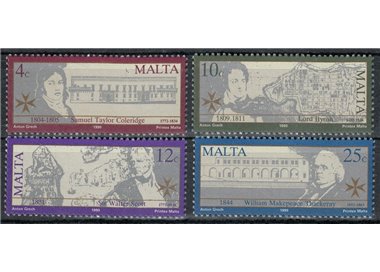 MALTA 1990 Letterati inglesi 4v MNH**