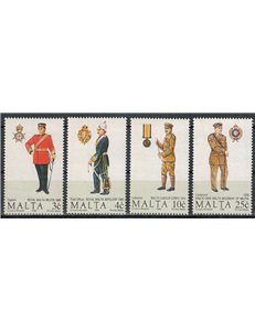 MALTA 1990 Military uniforms 4v MNH**