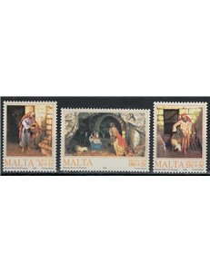 MALTA 1990 Christmas 3v MNH**