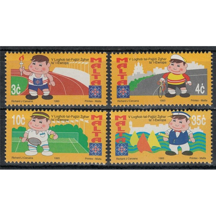 MALTA 1993 Games of the Small States 4v MNH**