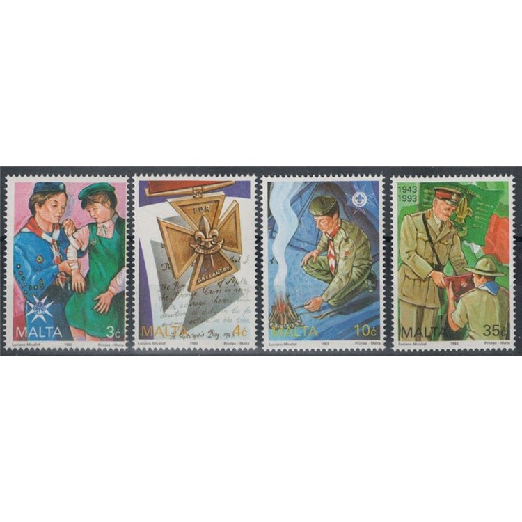 MALTA 1993 Movimenti scoutistici 4v MNH**