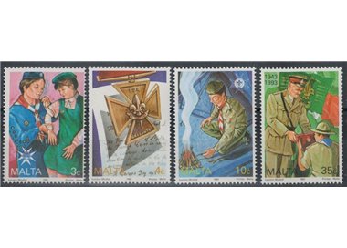 MALTA 1993 Movimenti scoutistici 4v MNH**