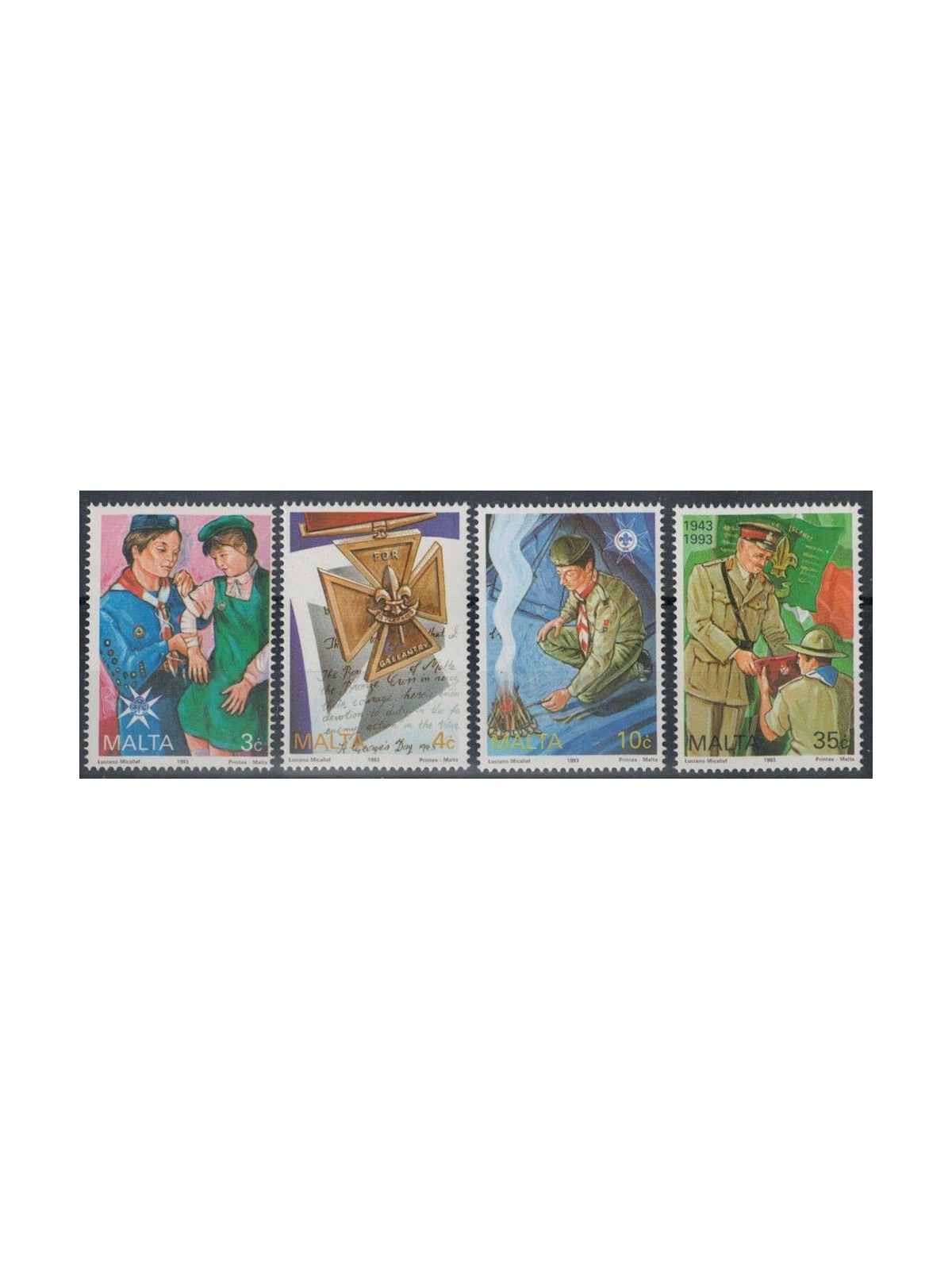 MALTA 1993 Scouting movements 4v MNH**