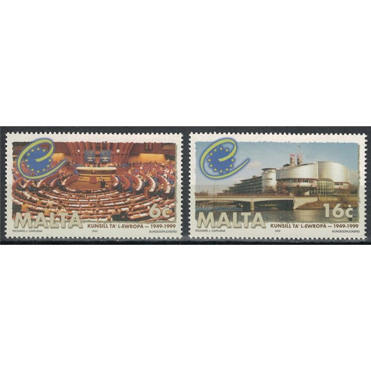 MALTA 1999 Council of Europe 2v MNH**