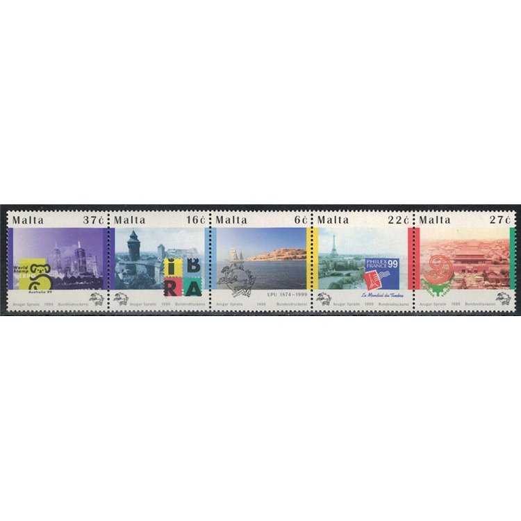 MALTA 1999 Universal Postal Union 5v MNH**