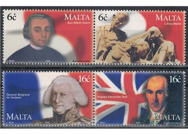 MALTA 1999 Rivolta maltese 4v MNH**