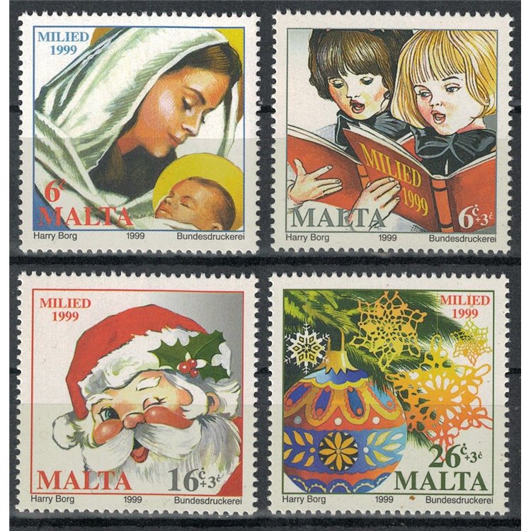 MALTA 1999 Christmas 4v MNH**