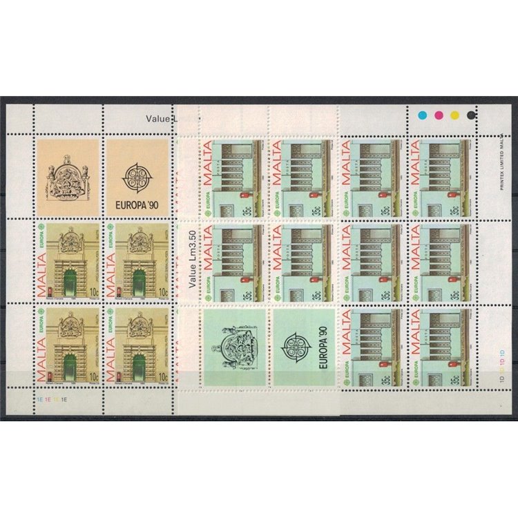 MALTA 1990 Europa 2 MF MNH**