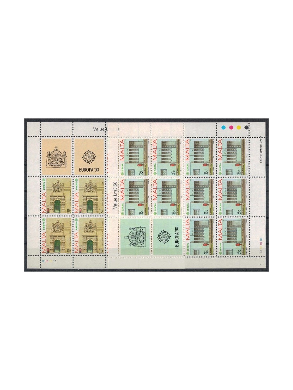 MALTA 1990 Europe 2 m/s MNH**