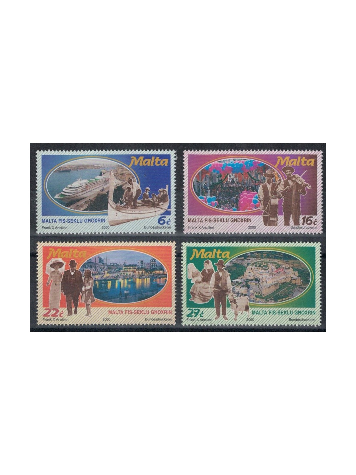 MALTA 2000 Malta nel XX secolo 4v MNH**