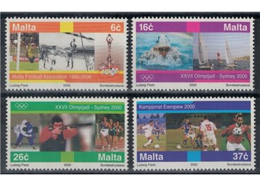 MALTA 2000 Sports events 4v MNH**
