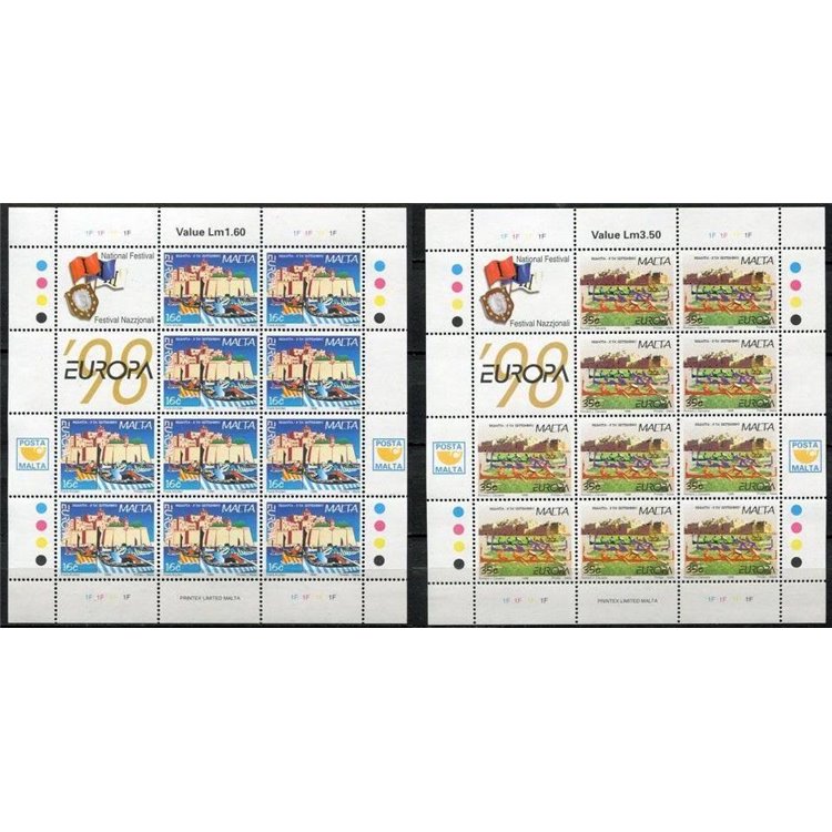 MALTA 1998 Europa 2 MF MNH**
