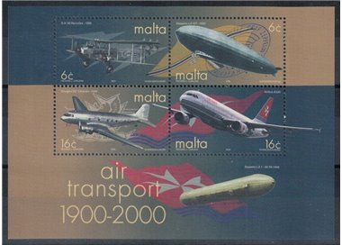 MALTA 2000 Air transport 4v MNH**