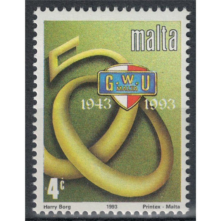 MALTA 1993 General Workers Union MNH**