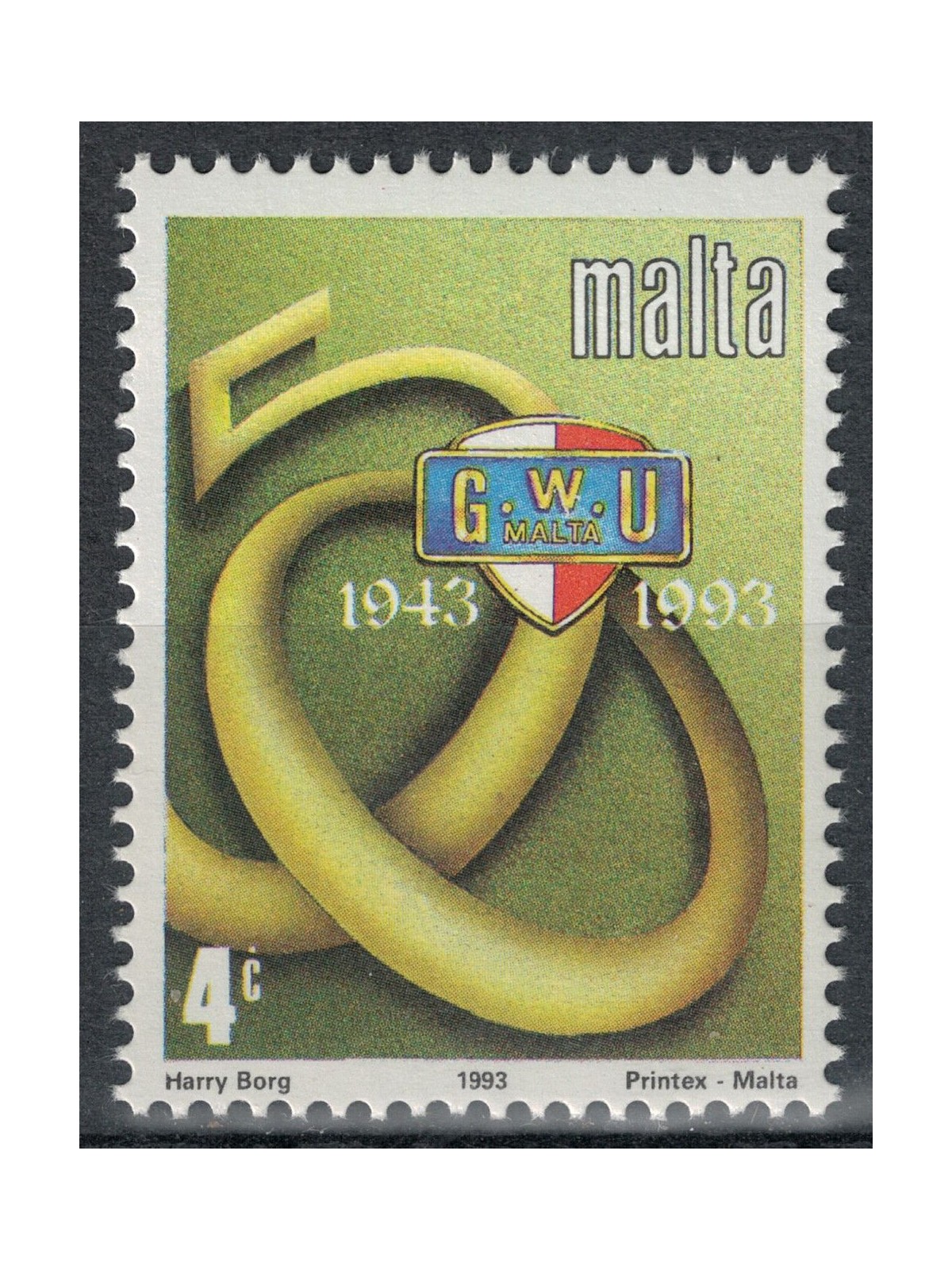 MALTA 1993 General Workers Union MNH**