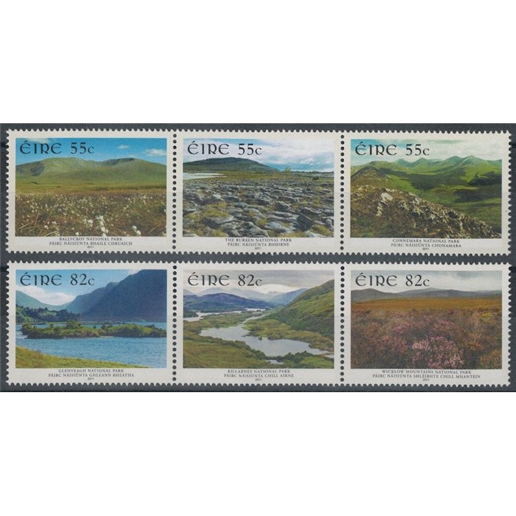 IRLANDA 2011 Parchi Nazionali 6v MNH**