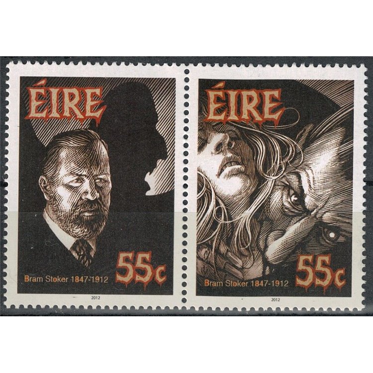 IRELAND 2012 Bram Stoker 2v MNH**