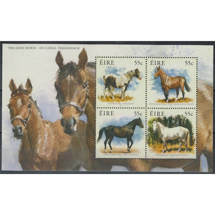 IRLANDA 2011 Cavalli irlandesi BF MNH**