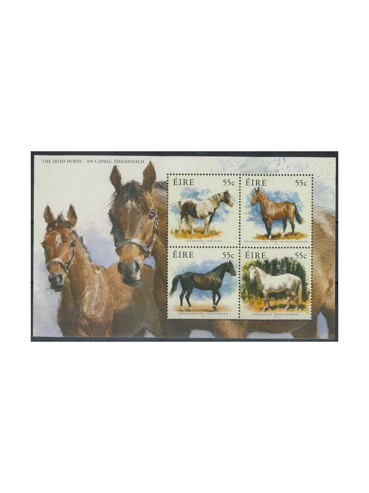 IRLANDA 2011 Cavalli irlandesi BF MNH**