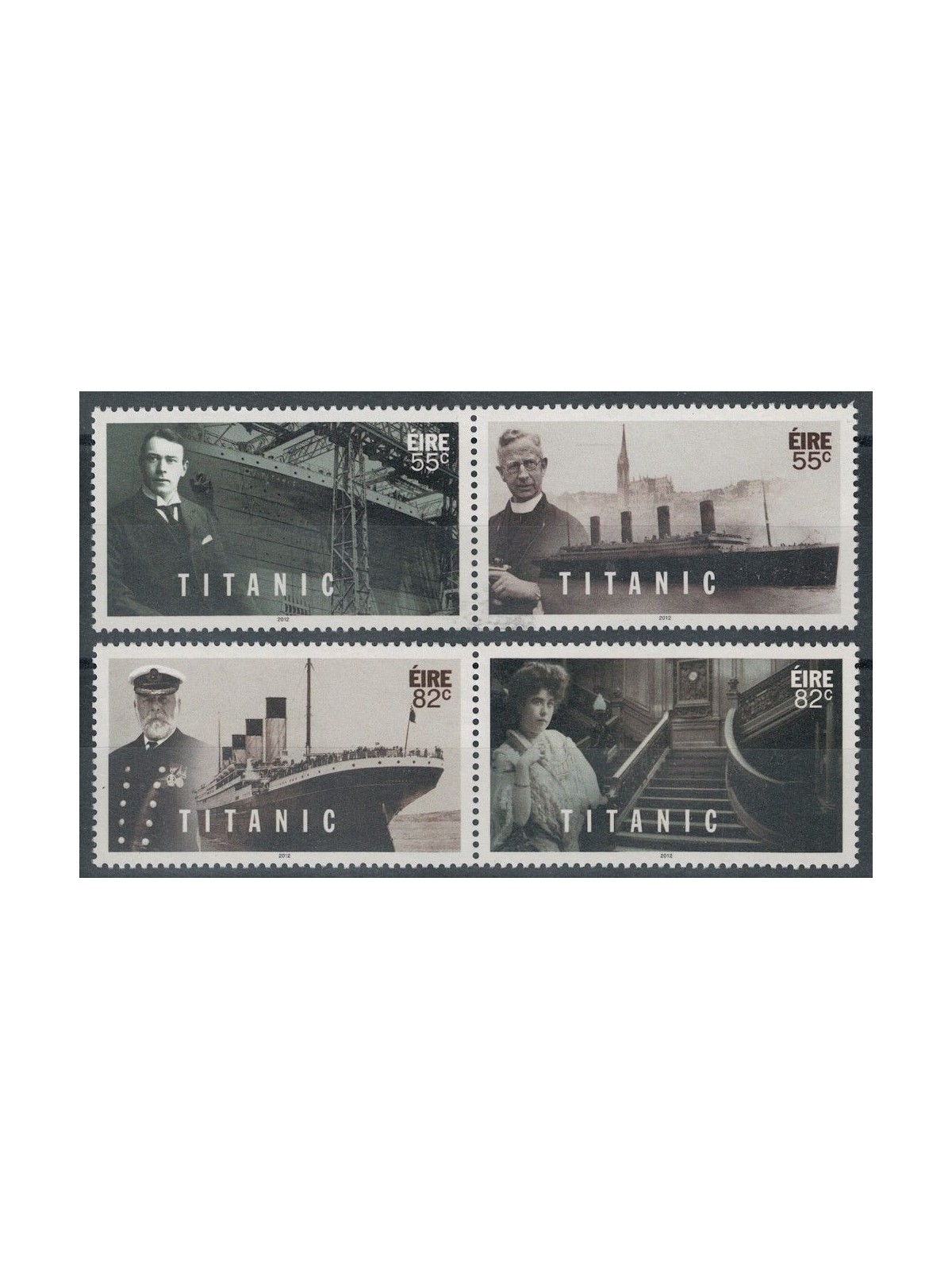 IRLANDA 2012 Titanic 4v MNH**