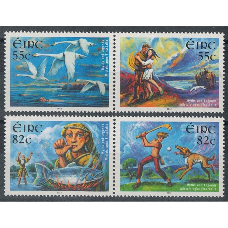 IRELAND 2012 Sagas and Legends 4v MNH**