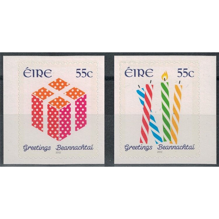 IRLANDA 2012 Francobolli per saluti 2v MNH**
