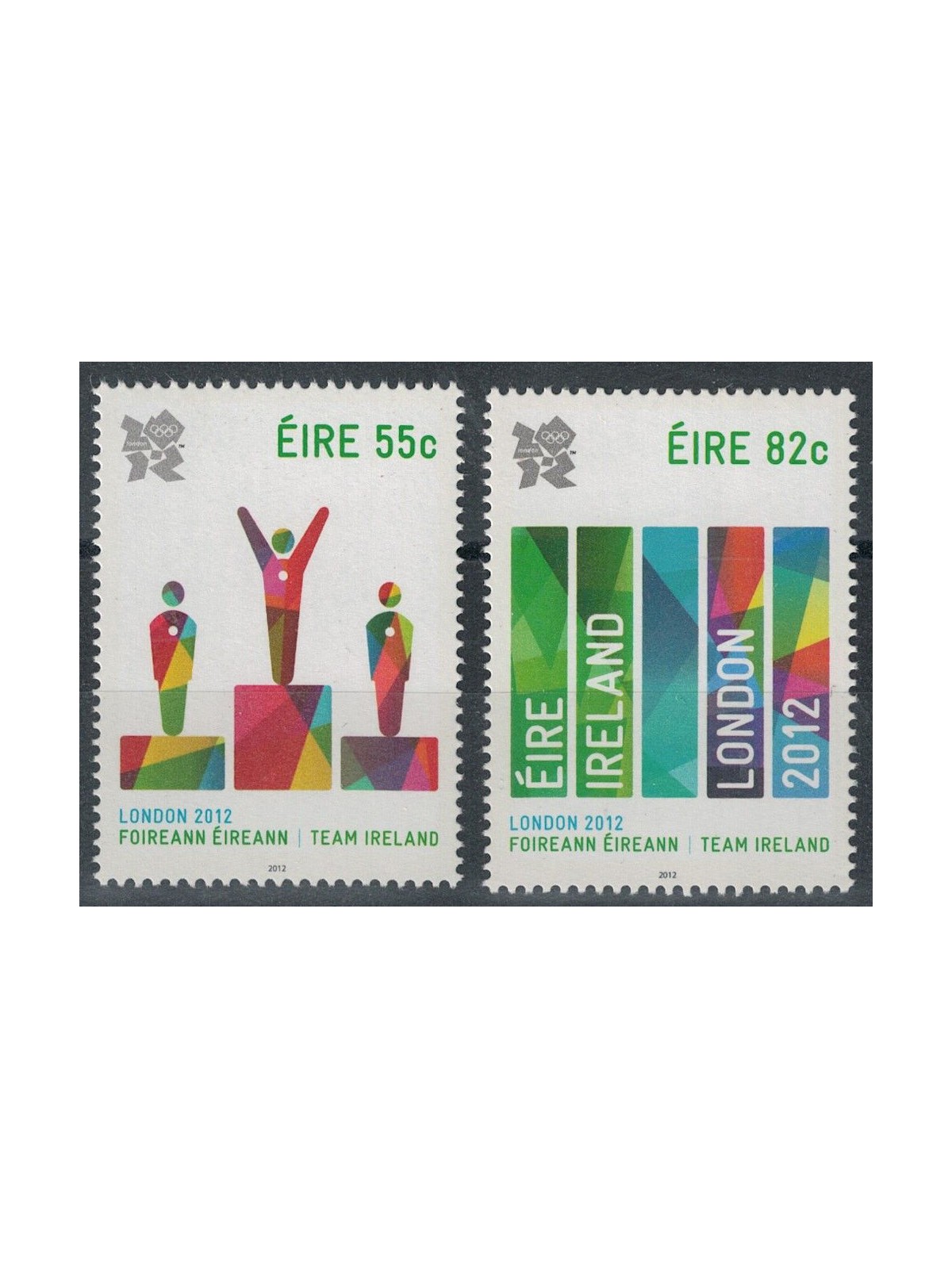 IRELAND 2012 Summer Olympic Games 2v MNH**