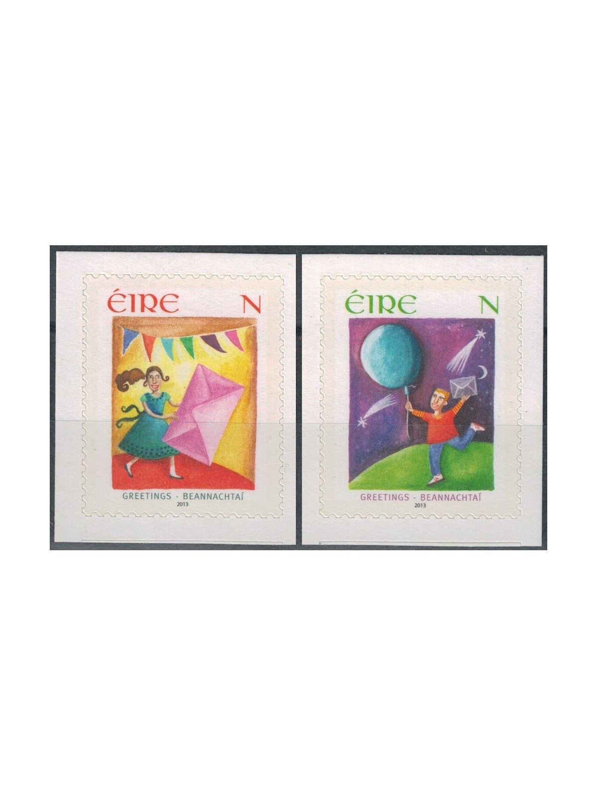 IRLANDA 2013 Francobolli per saluti 2v MNH**