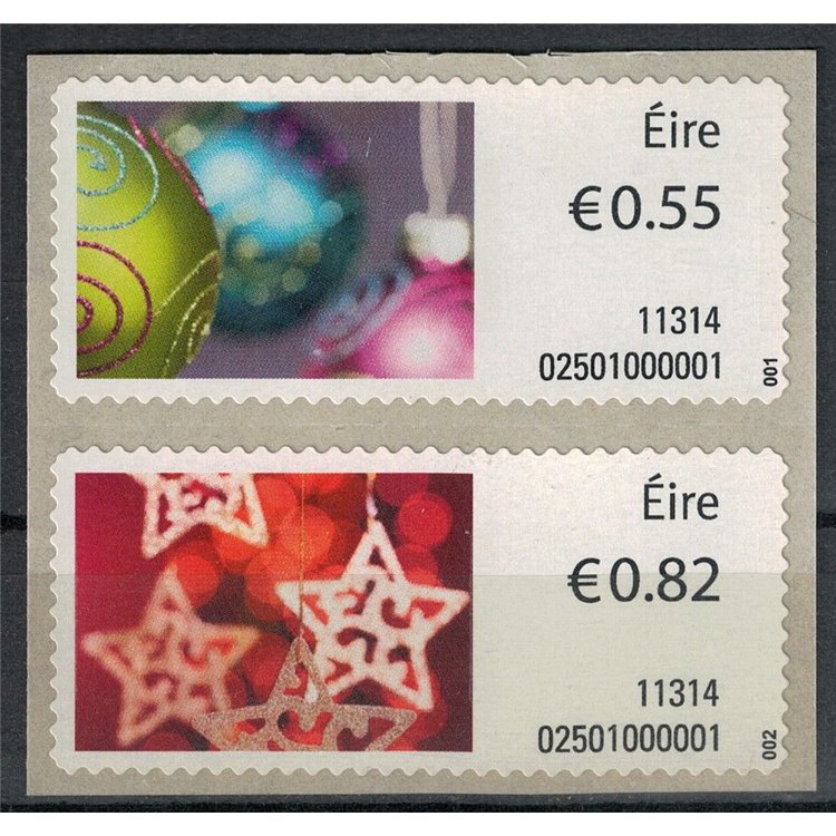 IRLANDA 2011 Natale, automatici 2v MNH**