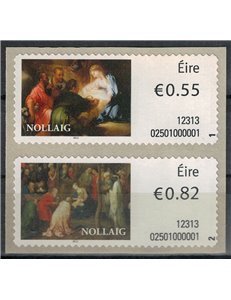 IRLANDA 2012 Natale, automatici 2v MNH**