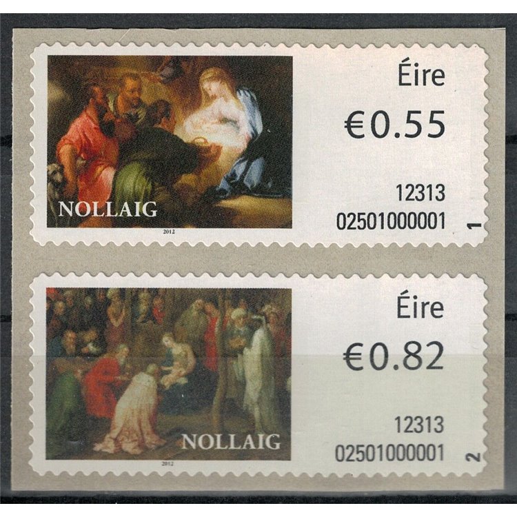 IRELAND 2012 Christmas, automatic 2v MNH**