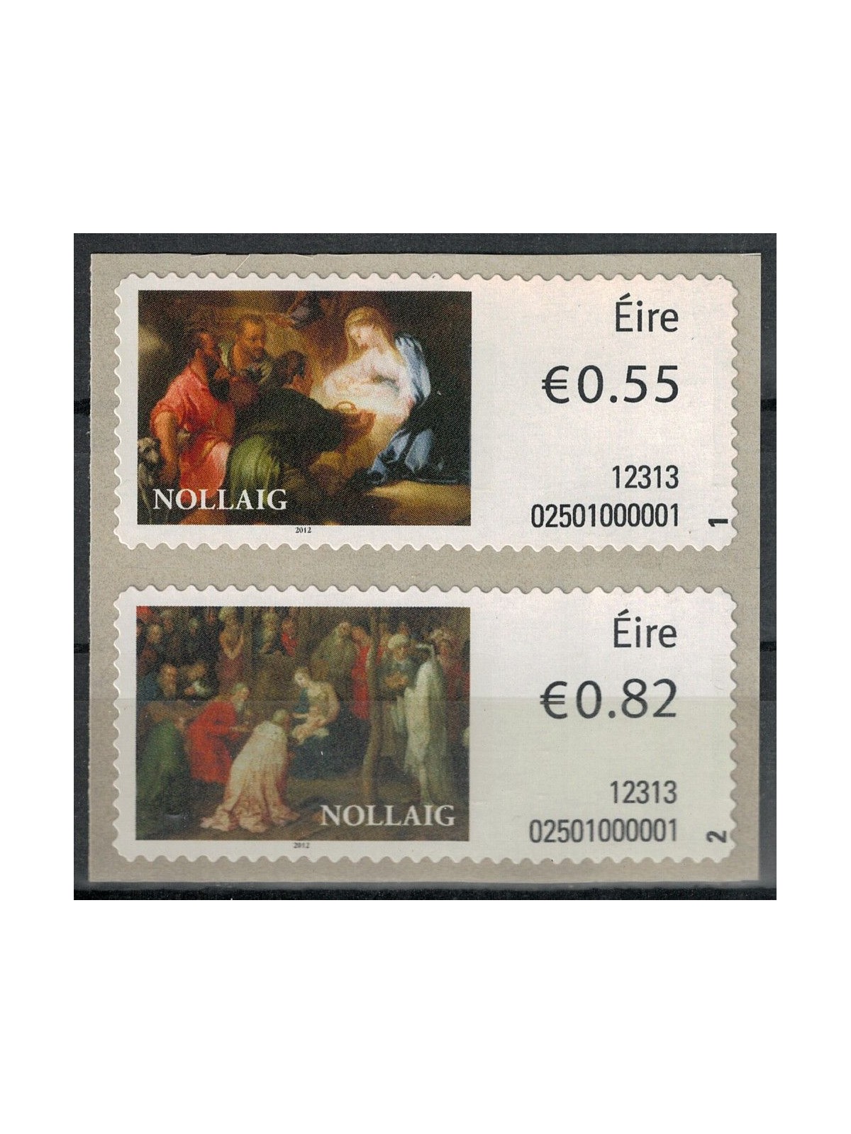 IRELAND 2012 Christmas, automatic 2v MNH**