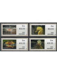 IRLANDA 2012 Fauna marina, automatici 4v MNH**