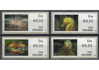 IRLANDA 2012 Fauna marina, automatici 4v MNH**