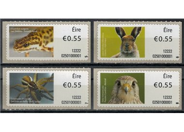 IRLANDA 2012 Fauna, automatici 4v MNH**