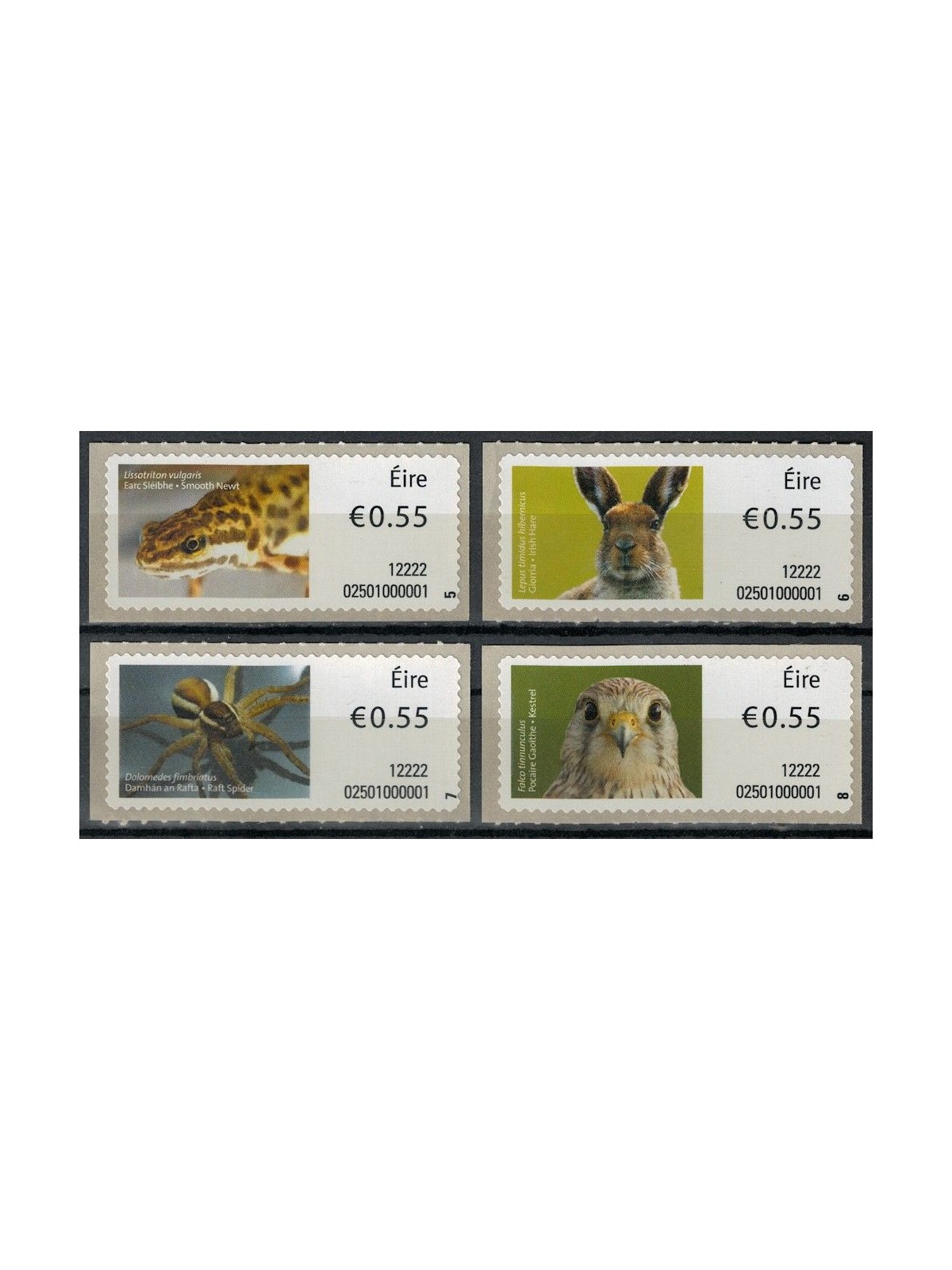 IRELAND 2012 Fauna, automatic 4v MNH**