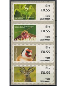 IRLANDA 2011 Fauna, automatici 4v MNH**
