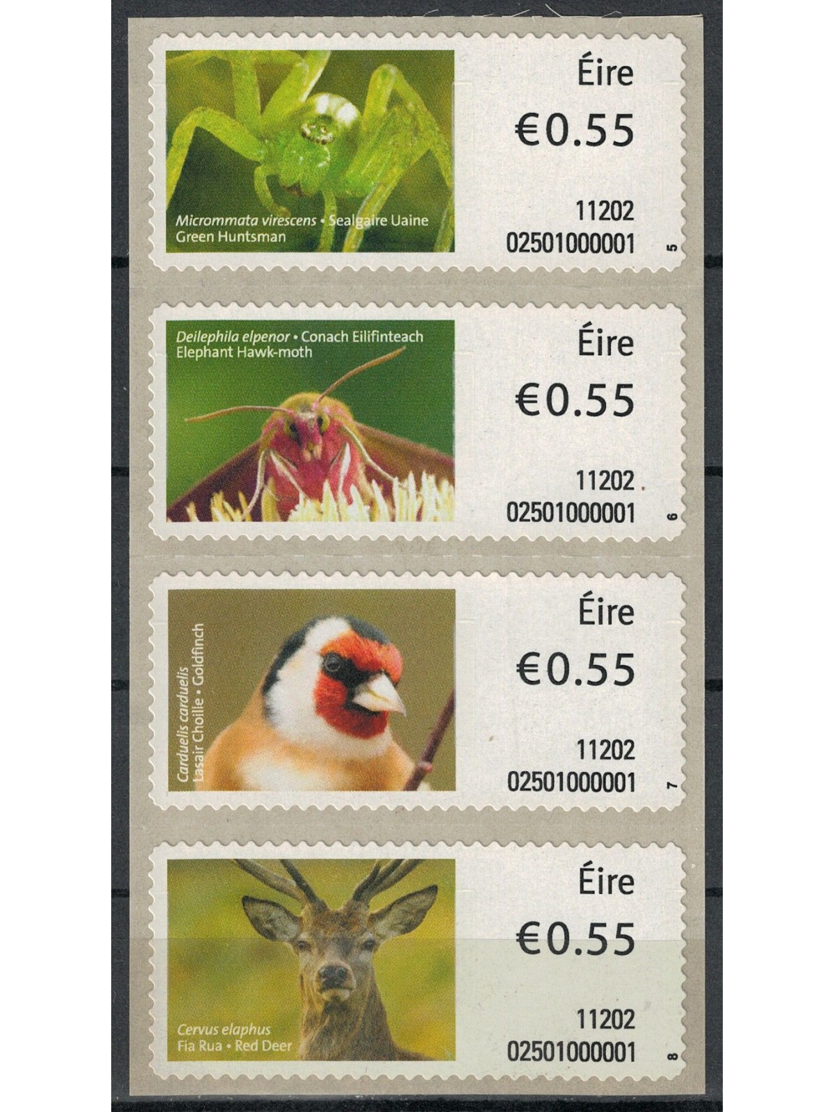 IRLANDA 2011 Fauna, automatici 4v MNH**