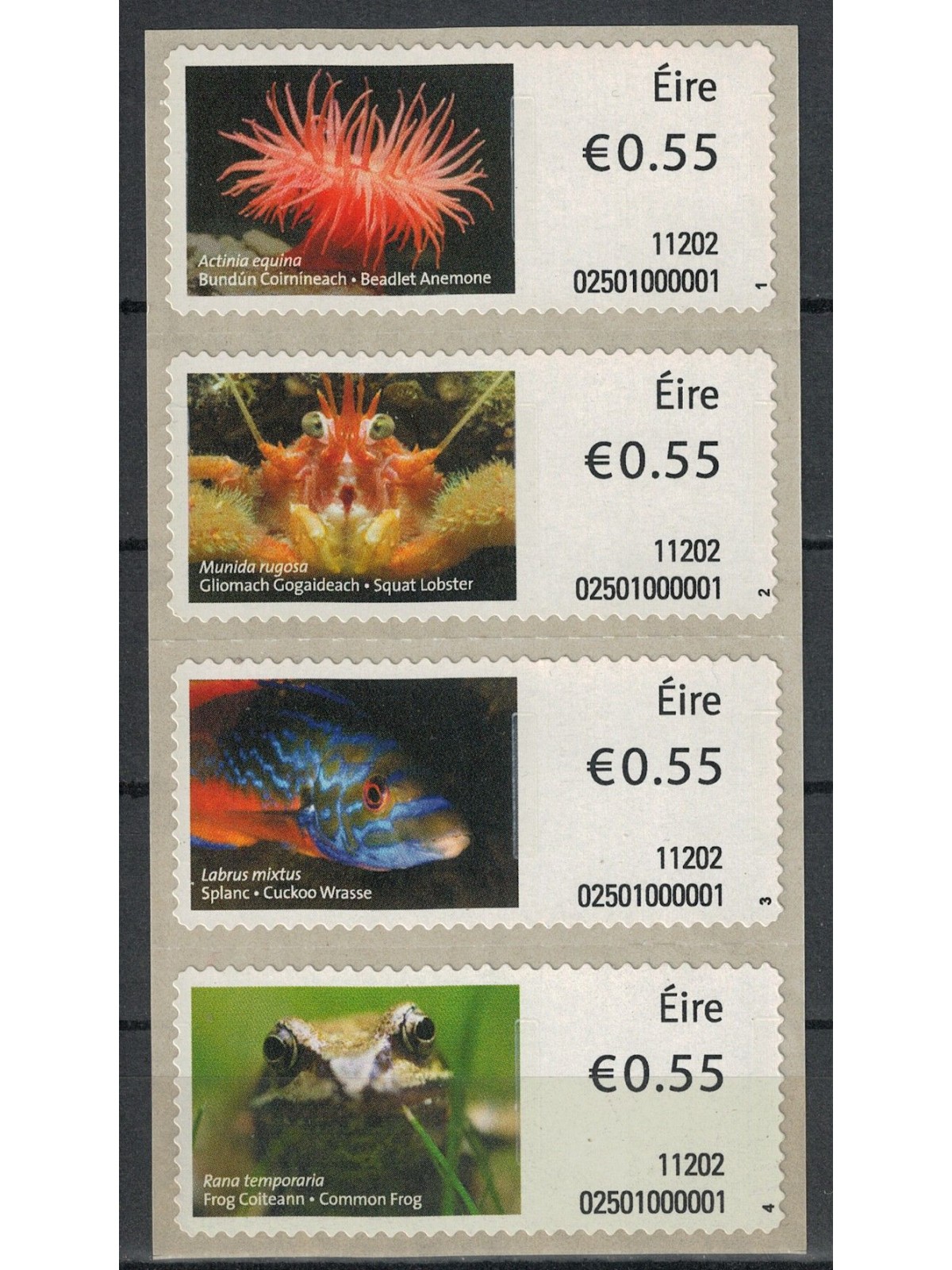 IRELAND 2011 Marine fauna, automatic 4v MNH**
