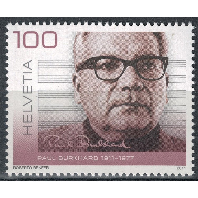 SWITZERLAND 2011 Paul Burkhard MNH**