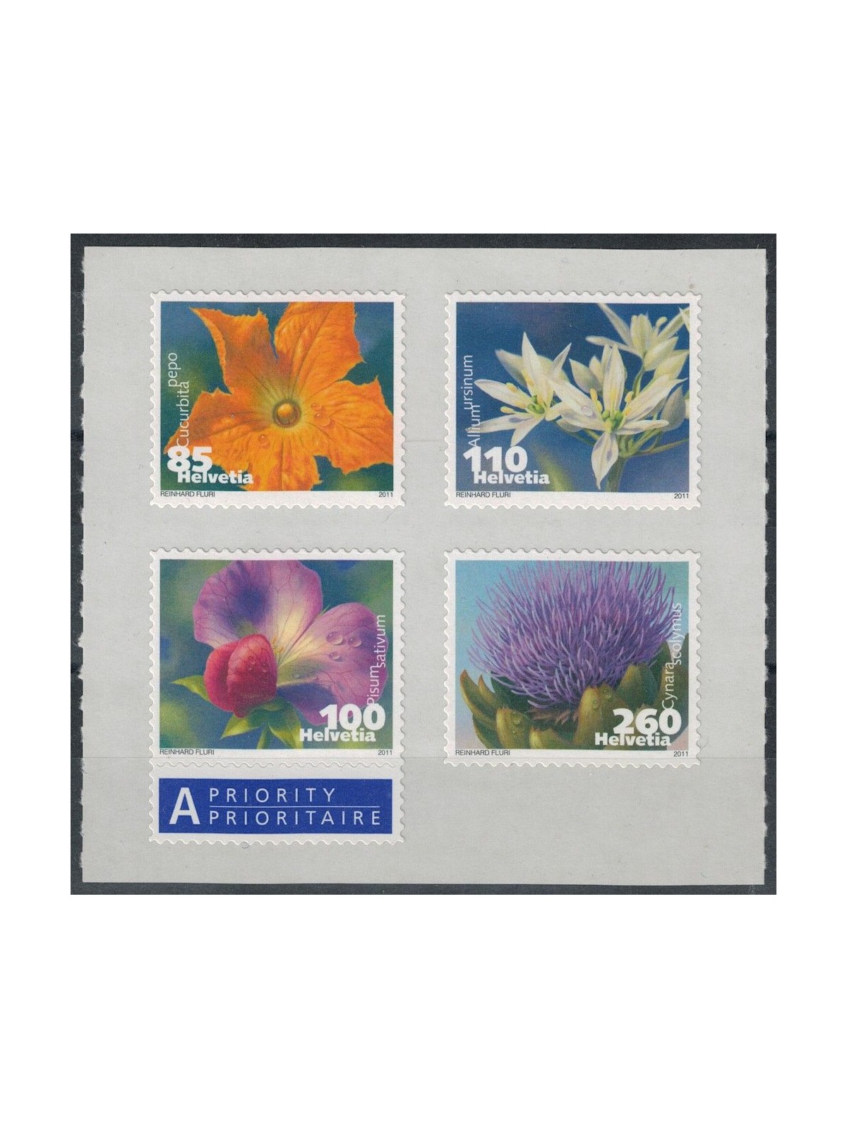 SWITZERLAND 2011 Vegetables in bloom 4v MNH**