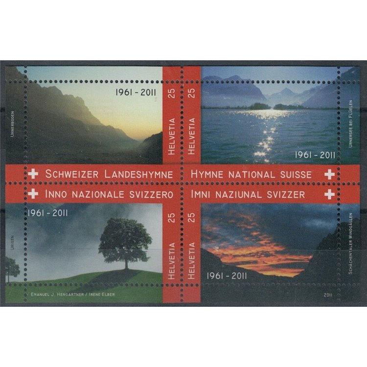 SWITZERLAND 2011 National Anthem s/s MNH**