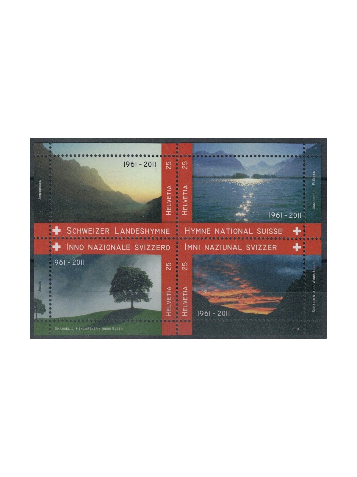 SWITZERLAND 2011 National Anthem s/s MNH**