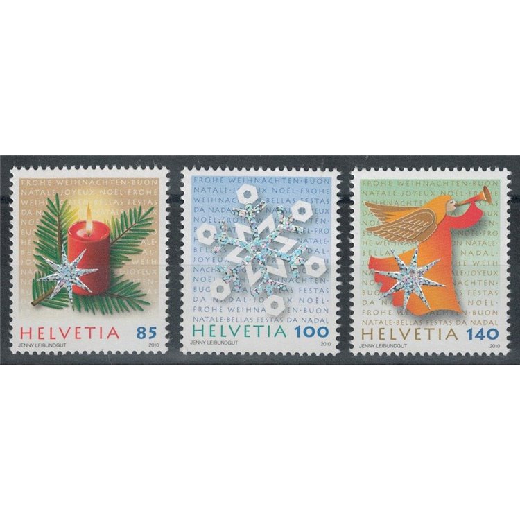 SWITZERLAND 2010 Christmas 3v MNH**