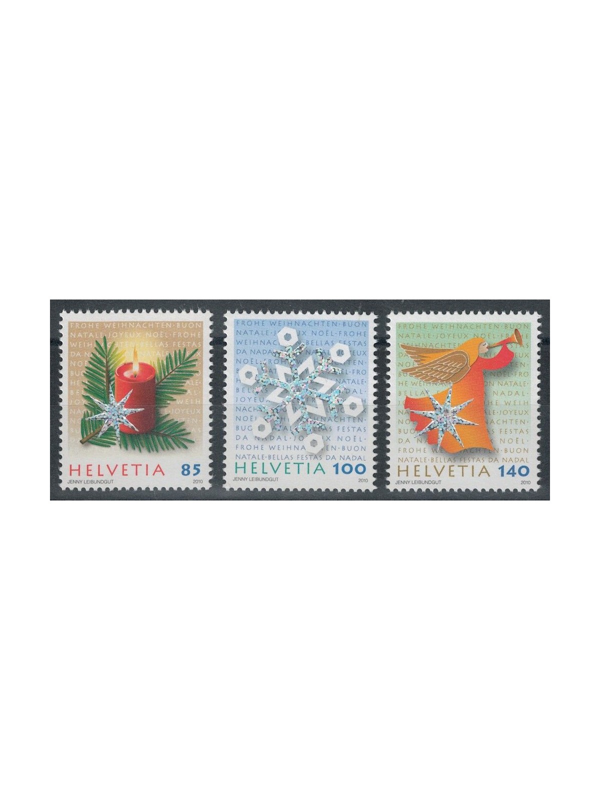 SVIZZERA 2010 Natale 3v MNH**