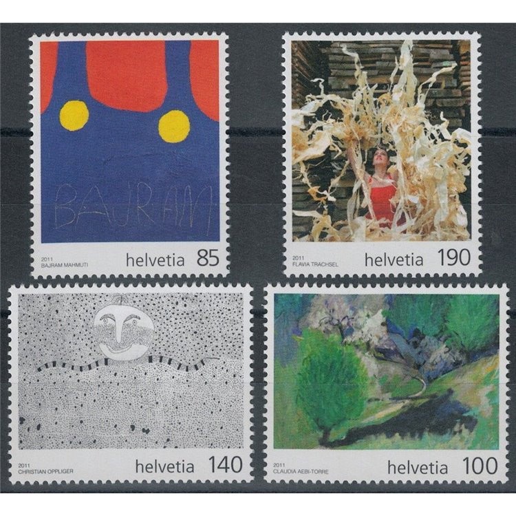 SWITZERLAND 2011 Disabled artists 4v MNH**
