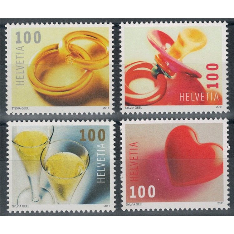 SWITZERLAND 2011 Greeting stamps 4v MNH**