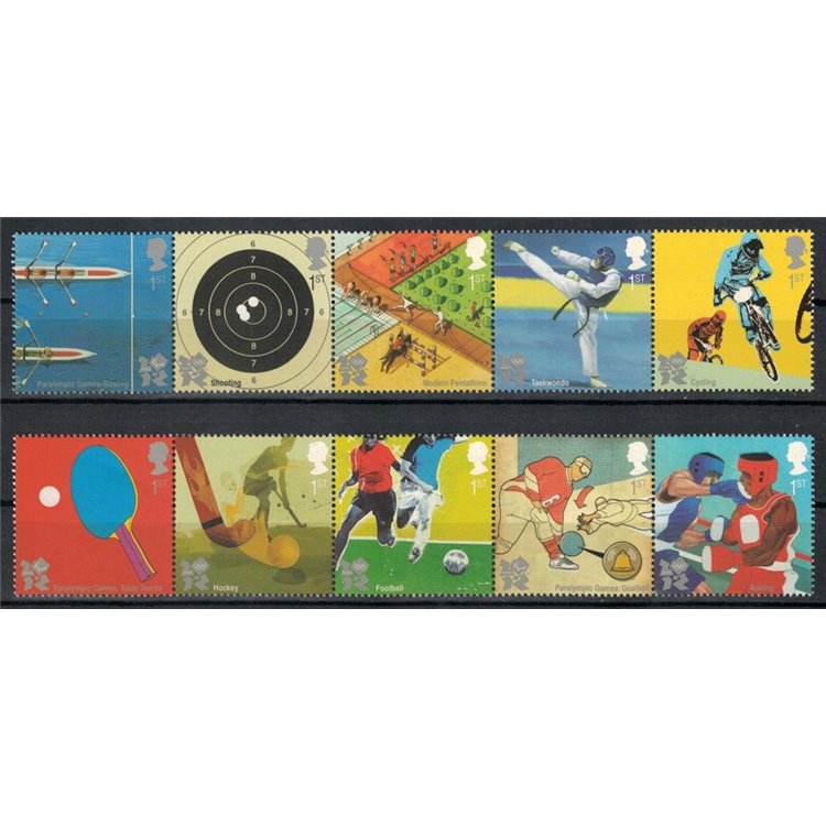 GREAT BRITAIN 2010 Olympic and Paralympic Games 10v MNH**