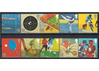 GRAN BRETAGNA 2010 Giochi olimpici e paraolimpici 10v MNH**